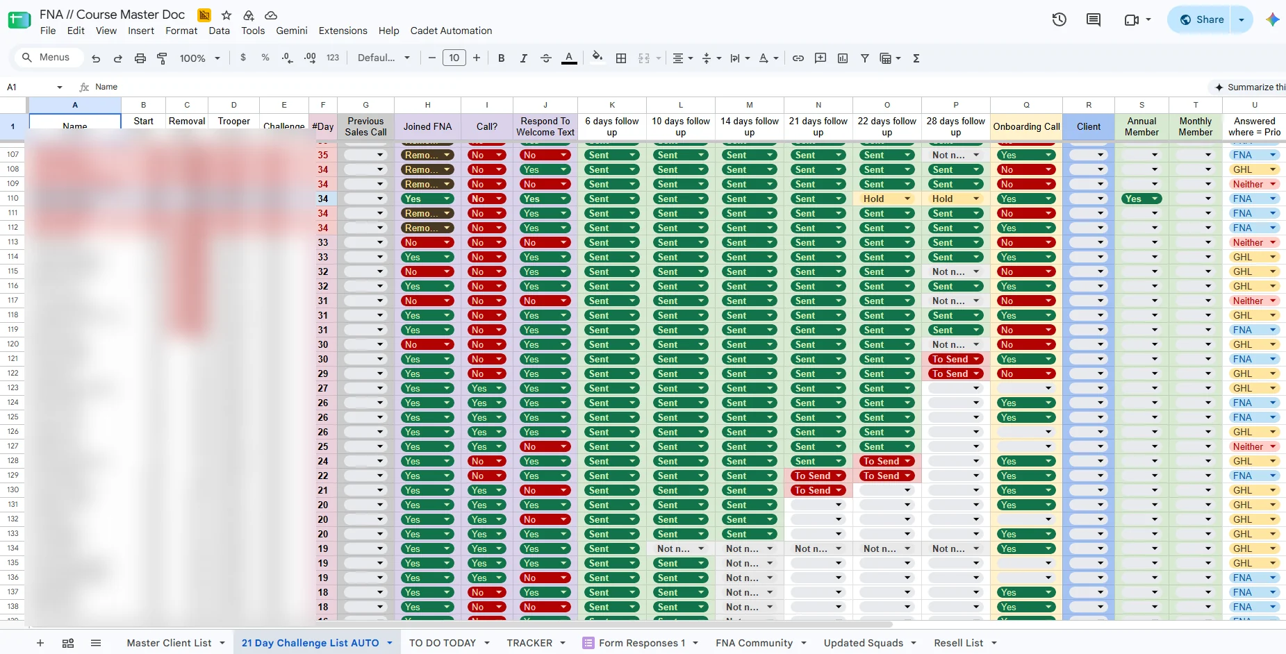 FitForTheRepublic client workflow, personal data redacted