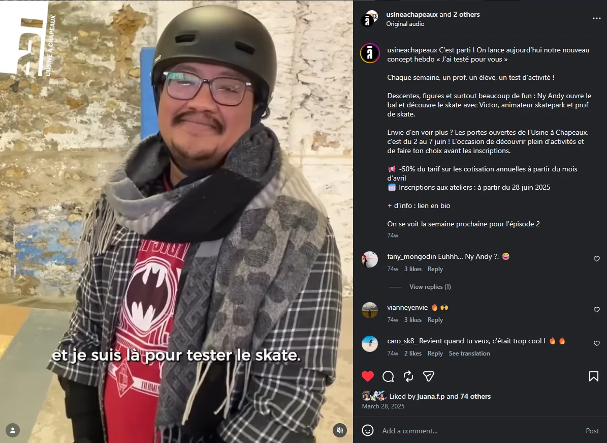 L'Usine à Chapeaux social video